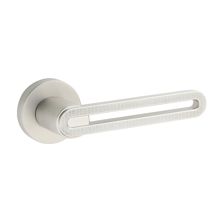 IPSA Moderna Series Curve Door Handle One Pair with Lock body and Both side key Cylinder