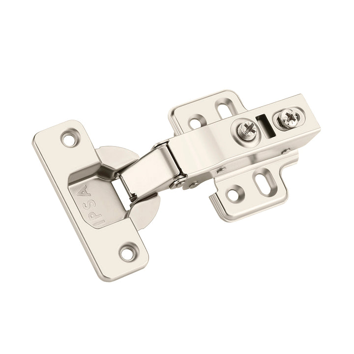 IPSA F Series Soft Close Cabinet Hinge 0 Crank Post Installation Adjustment Door Thickness Support 19-21 mm Pack of 3 Set