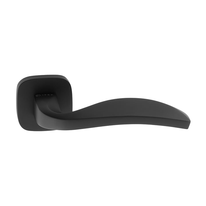 IPSA Scarlet Moderna Series Handle On Rose One Pair without Lock Body and Cylinder Finish: BLACK