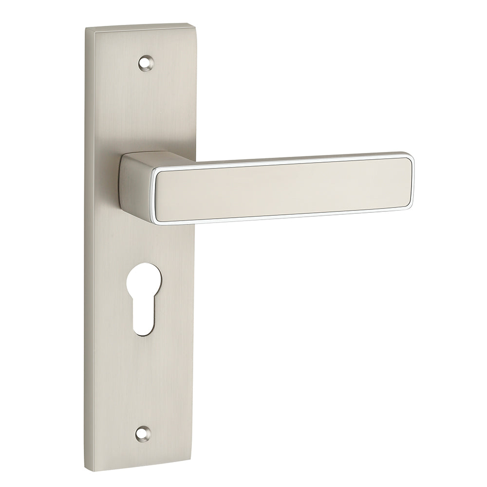 IPSA Clay Iris Handle Series on 10" CY Lockset with 60mm One Side Key and Knob - Finish CPS