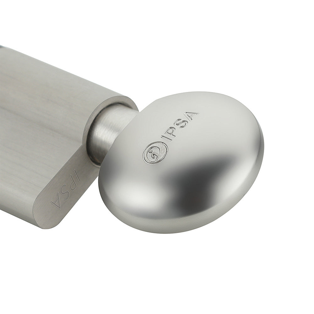 IPSA Euro Cylinder Lock Both Side Key 100mm Lock for Home, Office and Apartment Door | Door Thickness 70-78mm Nickel SS Finish