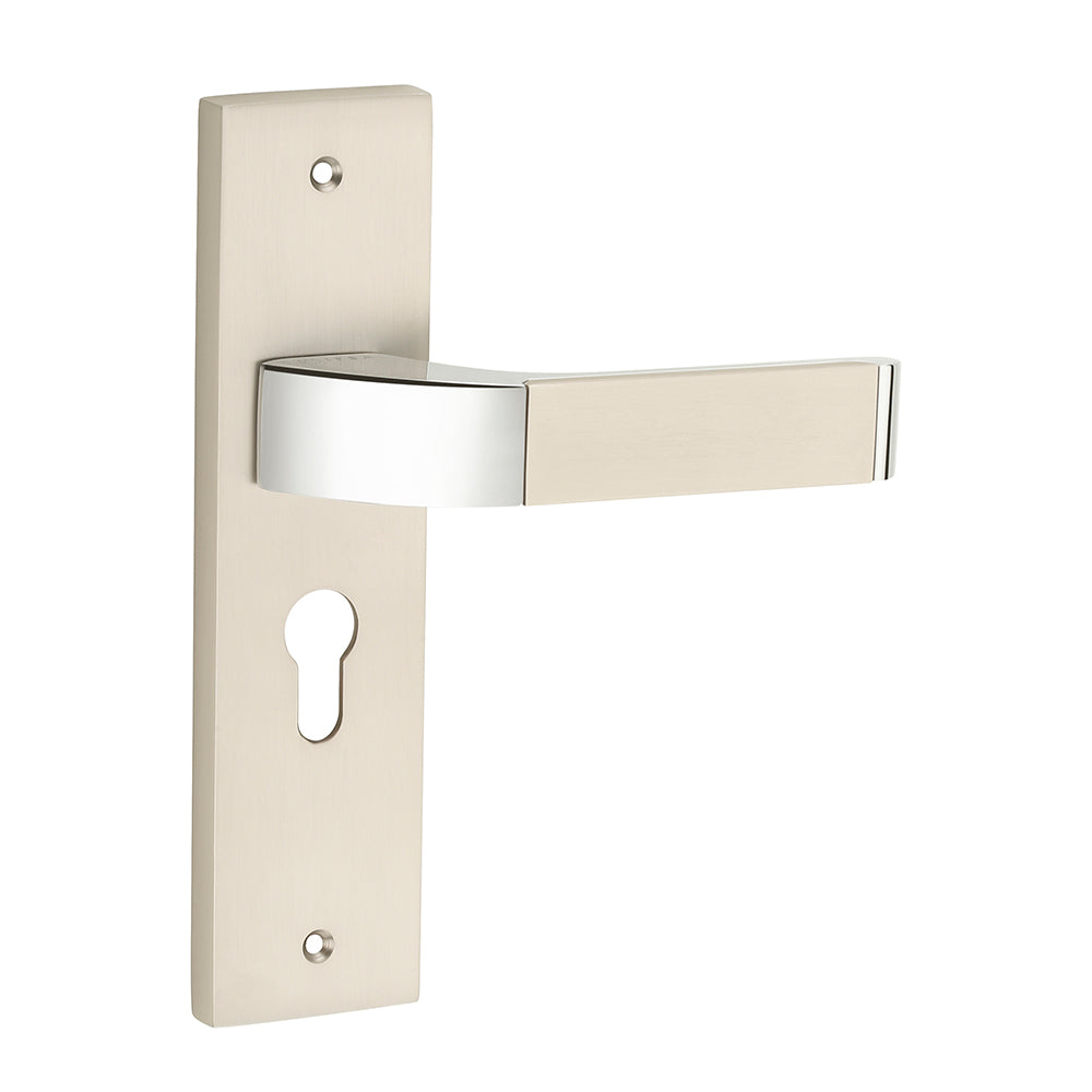 IPSA Jade Iris Series Handle CYS One Pair without Lock Body and Cylinder Finish: CPS