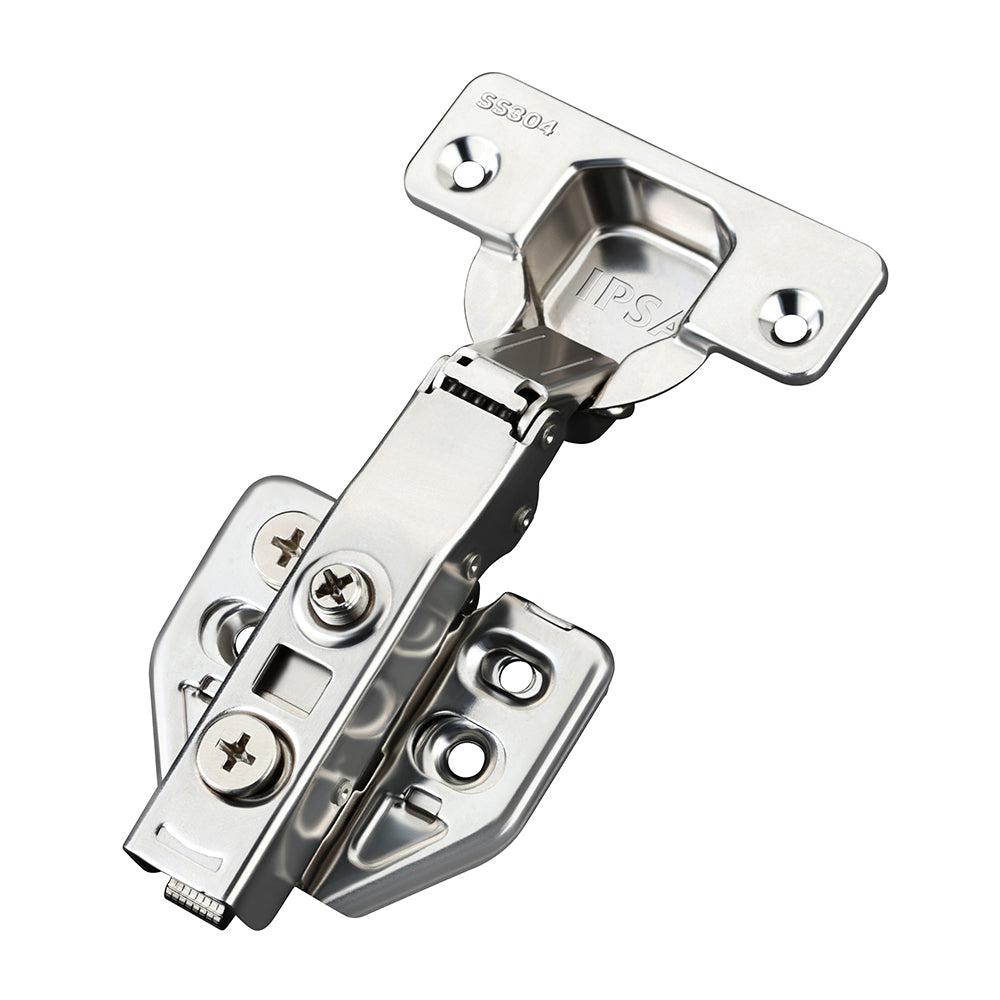 IPSA SS304 Cup Cabinet Hinge 0 Crank - Finish SS Pack of 1 Pair