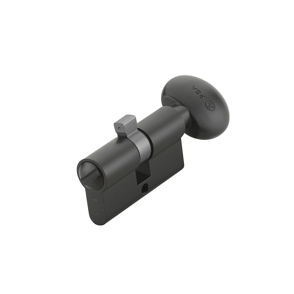 IPSA Euro Cylinder Lock One Side Coin & Knob 70mm Lock for Home, Office and Apartment Doors | Door Thickness 40-48 mm MTS Finish