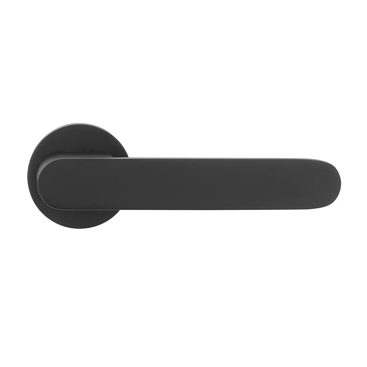 IPSA Lemon Iris Handle Series On Rose with 60mm One Side Key & Knob Cylinder Finish - Black