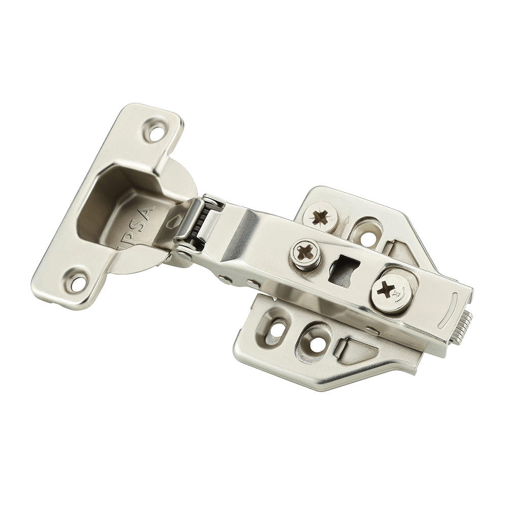 IPSA R Series Thick Door Soft Close Cabinet Hinge 0 Crank - Finish SS Pack of 1 Pair