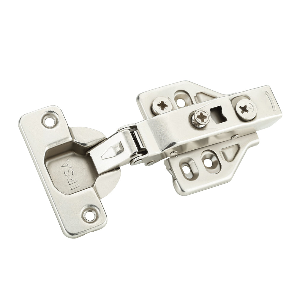 IPSA R Series Thick Door Soft Close Cabinet Hinge 0 Crank - Finish SS Pack of 1 Pair