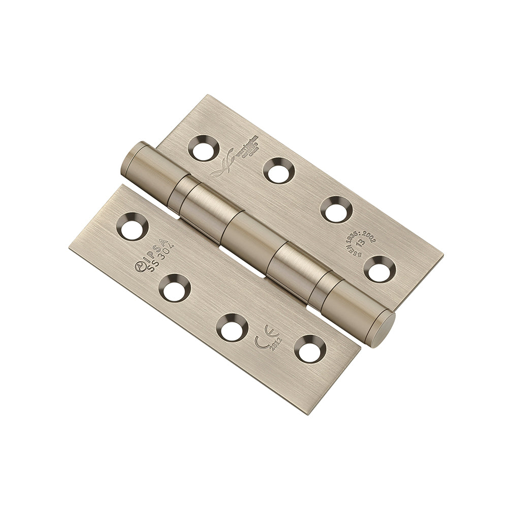 IPSA 4X3X3 Ball Bearing Hinges Capped ATQ Pack of 10 Piece