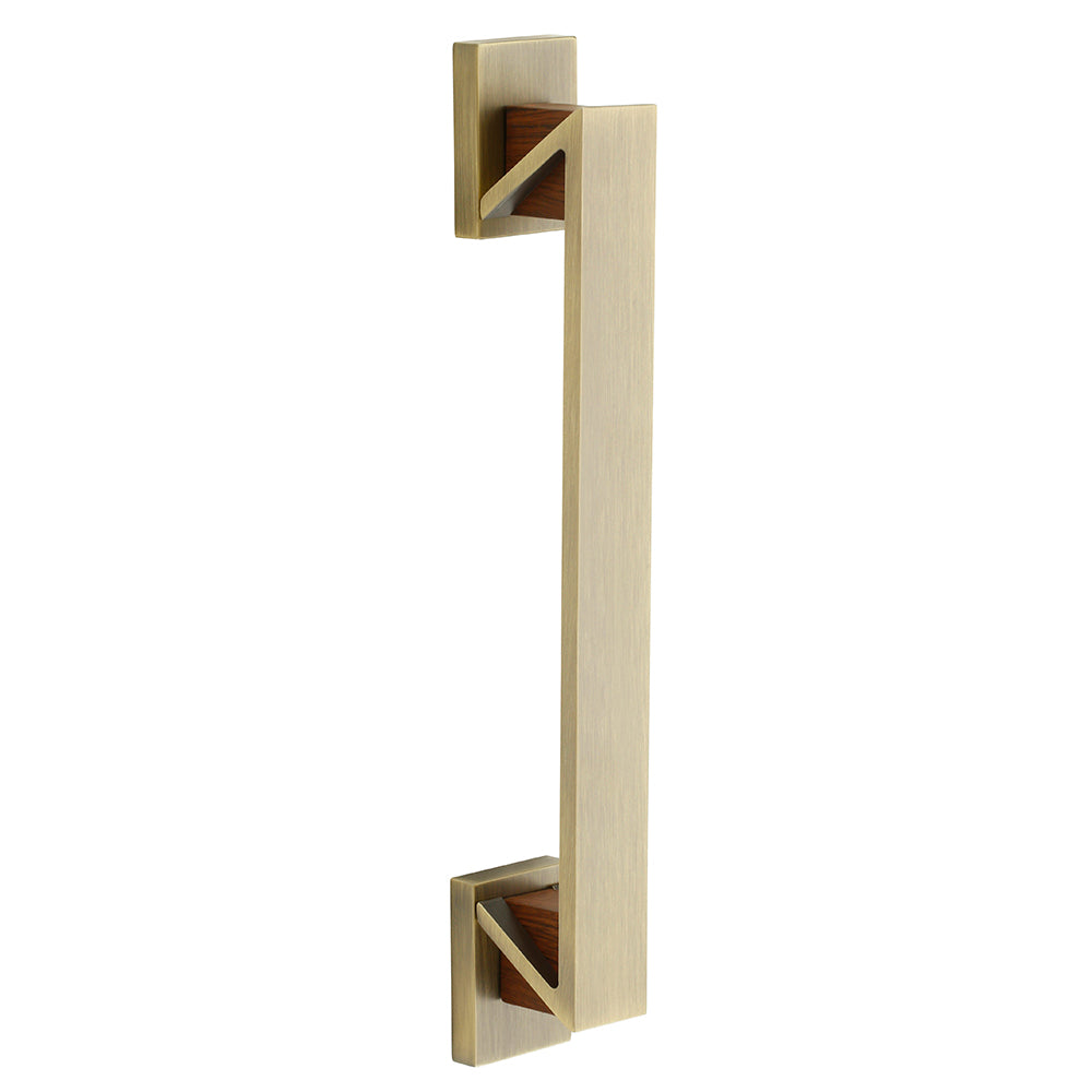 IPSA BEK 10 inch Glass Door Pull Handle Made by Zinc Alloy Finish MTS/WOOD One Pair