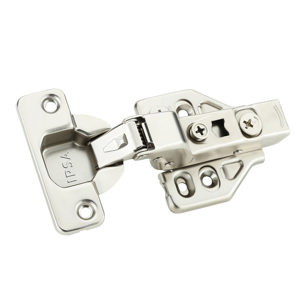 IPSA R Series Thick Door Soft Close Cabinet Hinge 15 Crank - Finish SS Pack of 1 Pair