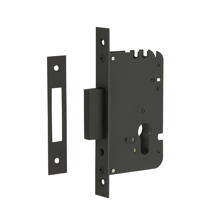 IPSA ML05E Eco Deadlock With Escutcheons Made By Steel Finish Black