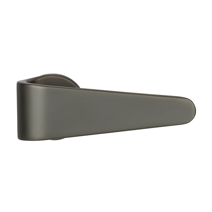 IPSA Emo Lord Series On Rose Door Handle without Lock Body & Cylinder Only Pair Finish: BLACK