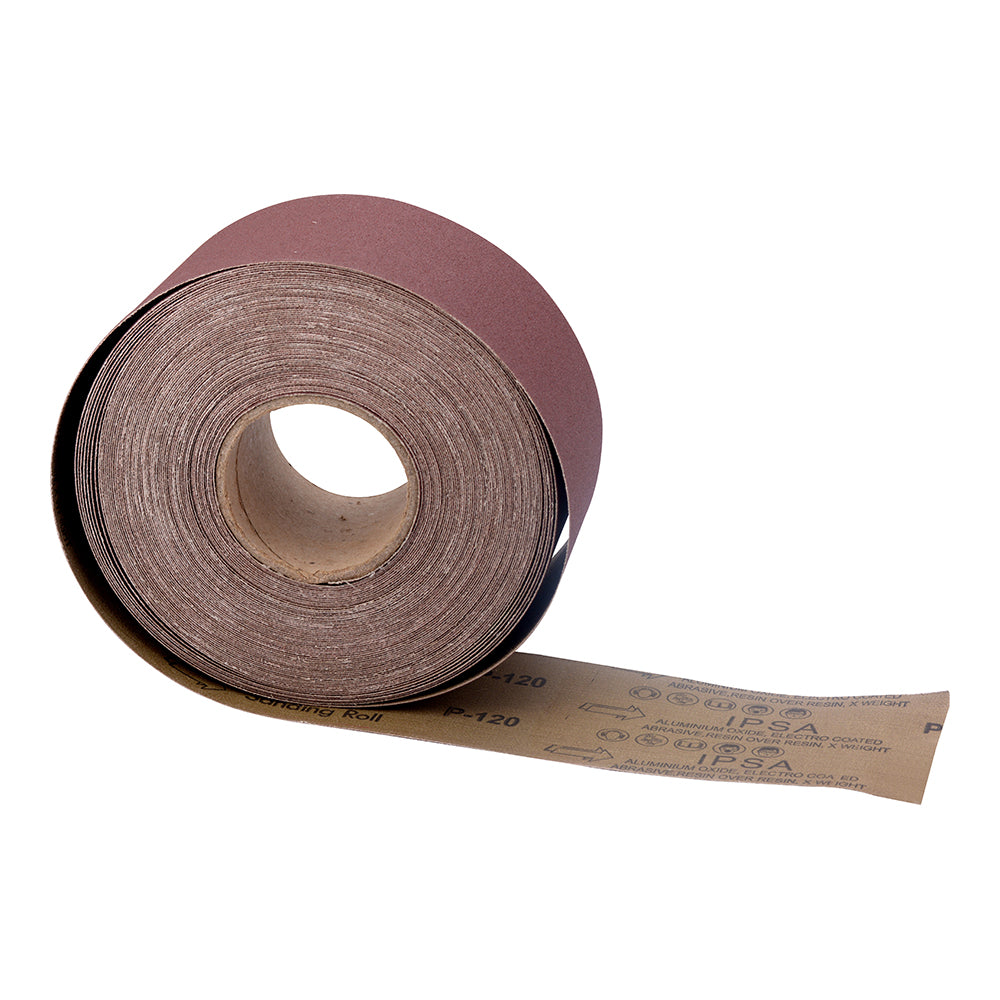 IPSA Abrasive Cloth Roll 100mm X 120 Grit Pack of 1 Roll