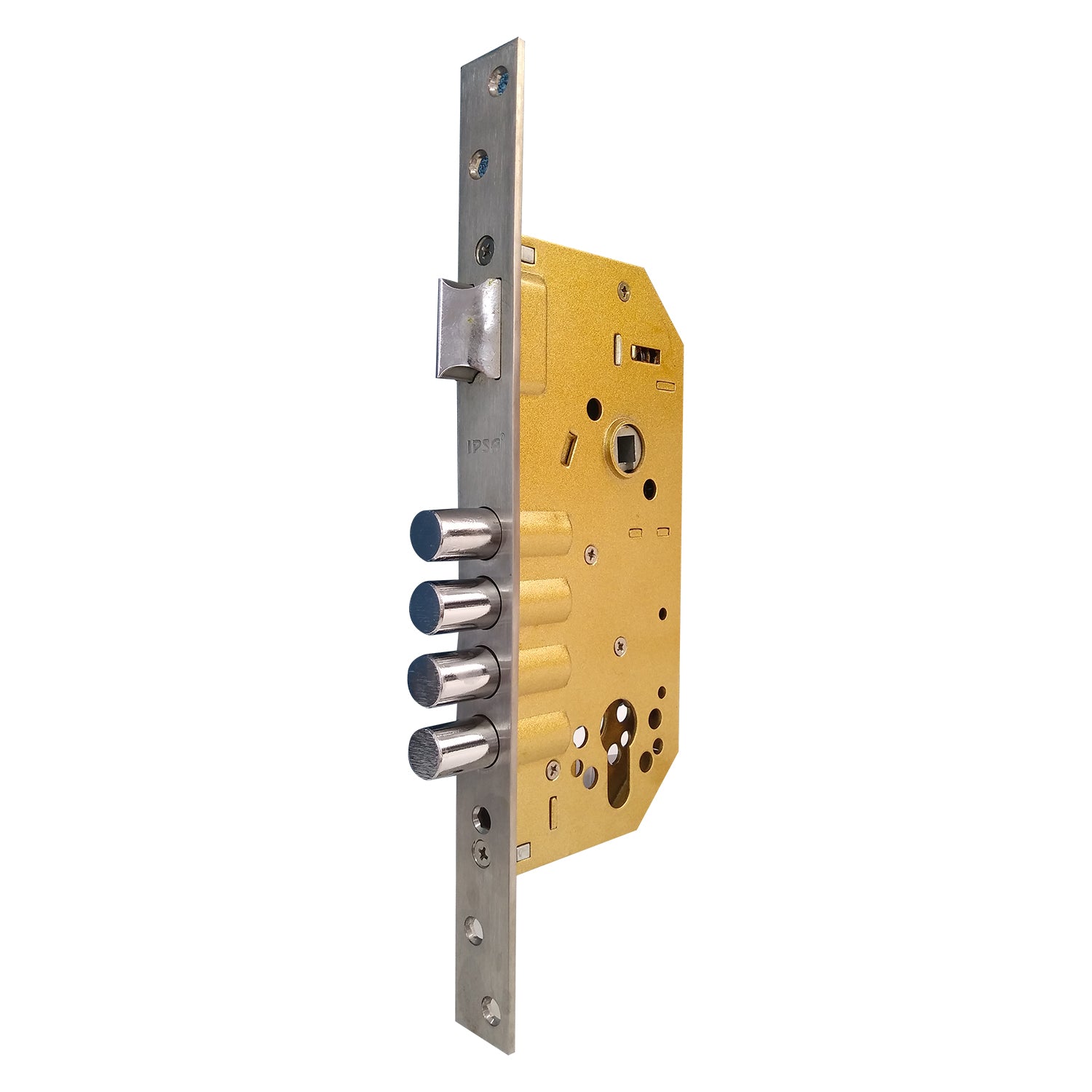 IPSA ML 12 4 Bolt CY Mortise Lock Made By Steel Finish SS