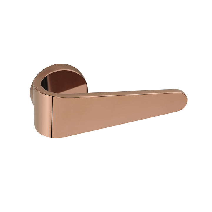 IPSA Emo Lord Series On Rose Door Handle without Lock Body & Cylinder Only Pair Finish: RG