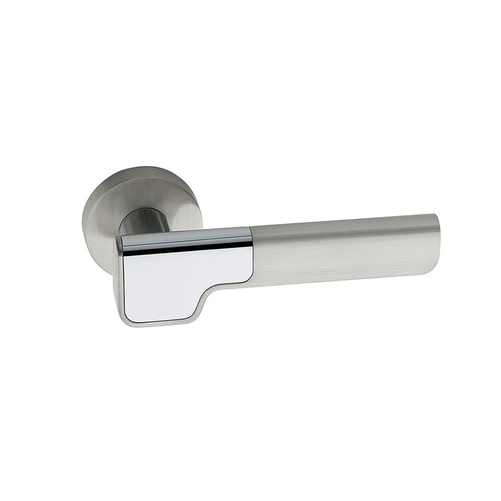 IPSA Bao Lord Series On Rose Door Handle without Lock Body & Cylinder Only Pair Finish: CPS