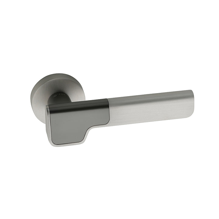 IPSA Bao Lord Series On Rose Door Handle without Lock Body & Cylinder Only Pair Finish: MSN/MTS