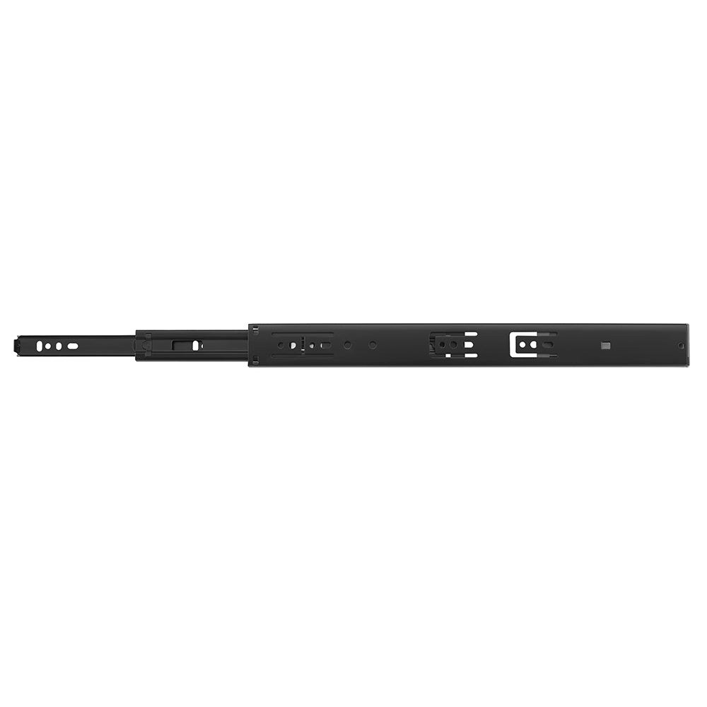 IPSA Bravo Series 30 kg Soft Close Ball Bearing Drawer Slider 12 inch Black CED Finish Pack of 1 Pair