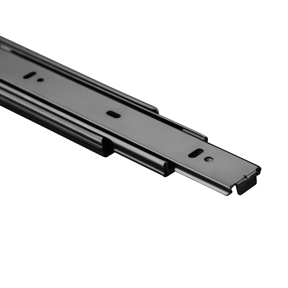 IPSA Bravo Series 30 kg Soft Close Ball Bearing Drawer Slider 12 inch Black CED Finish Pack of 1 Pair