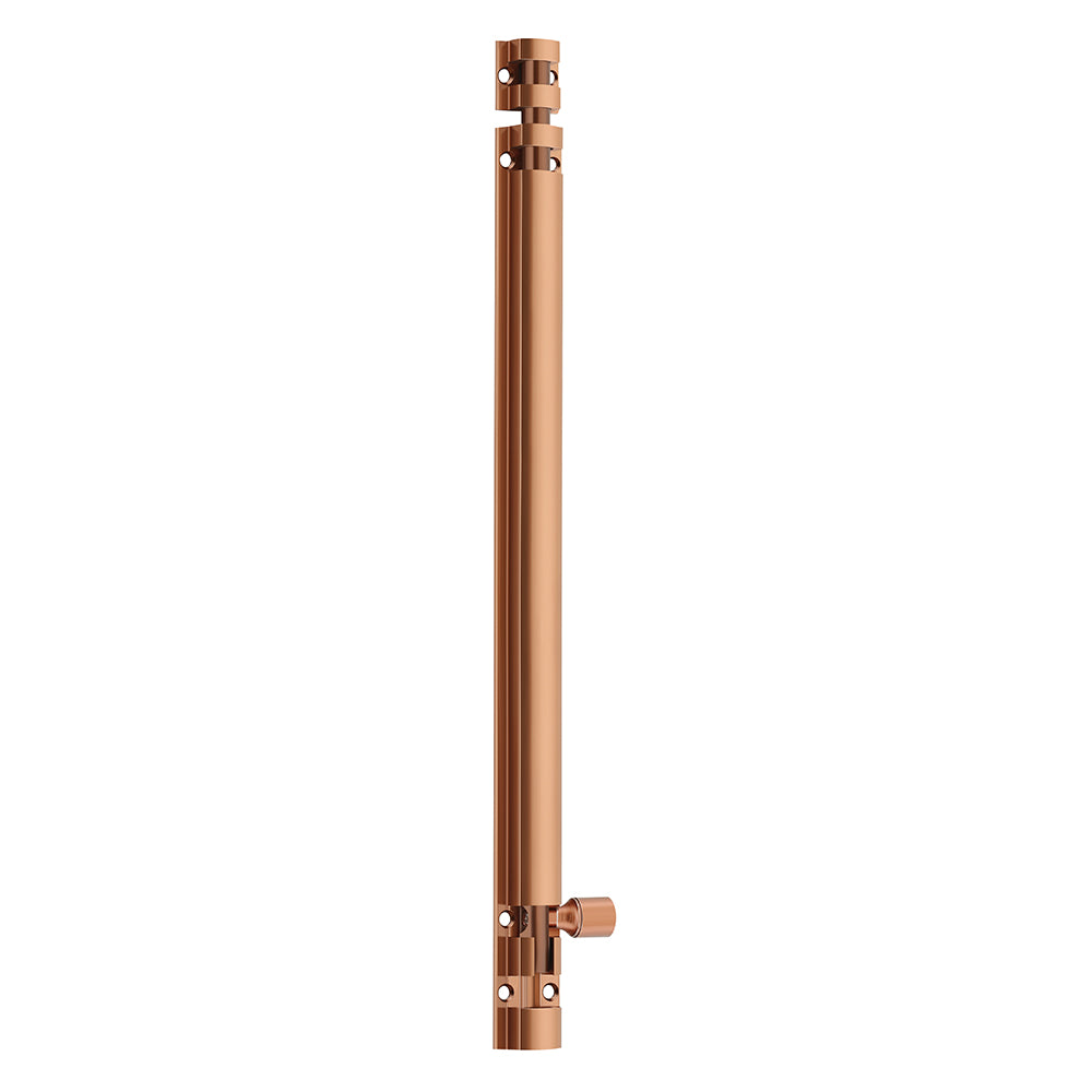IPSA 12 inch Prime Aluminium Half Round Tower Bolts Finish Rose Gold Pack of 2