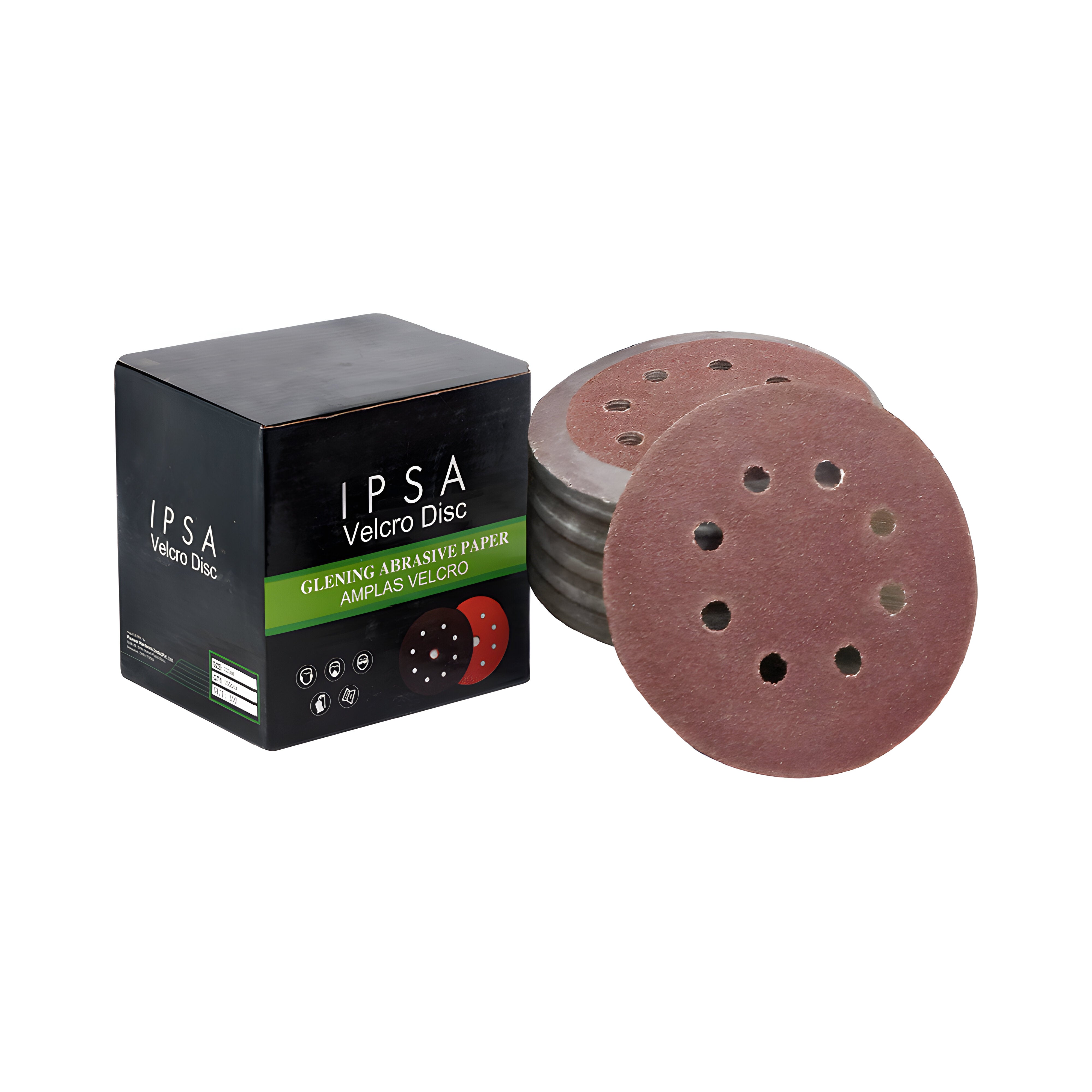 IPSA 125mm Abrasive Discs Pack of 100 Disc