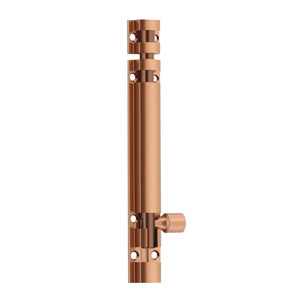 IPSA 8 inch Prime Aluminium Half Round Tower Bolts Finish Rose Gold Pack of 1