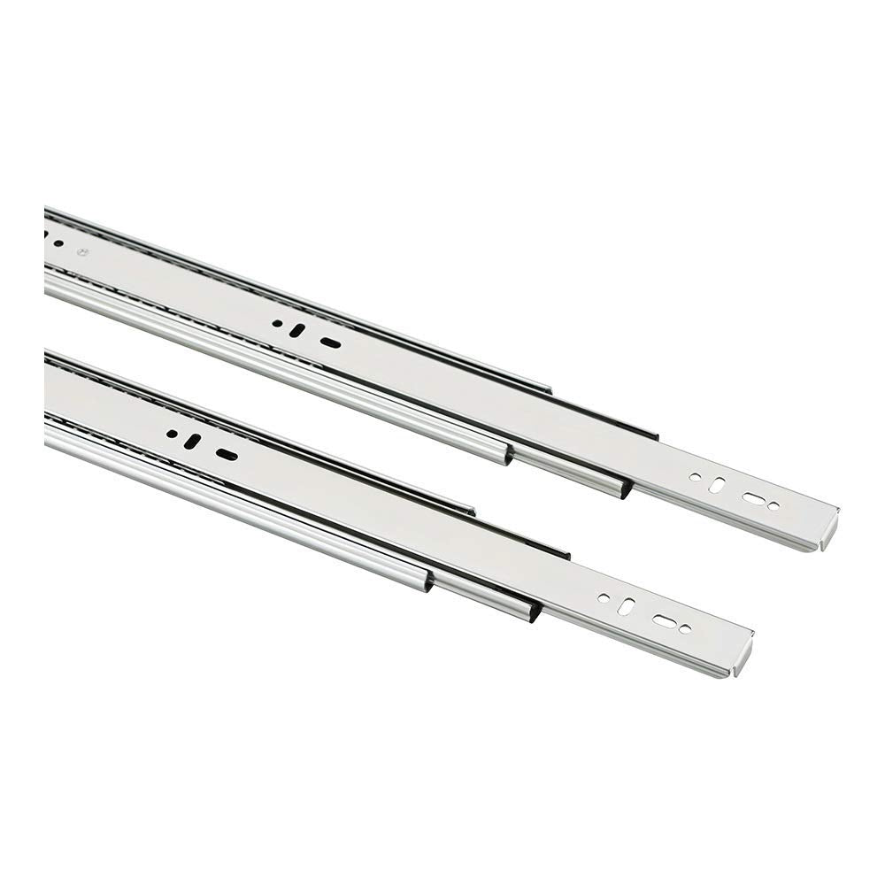 IPSA Cubic Series Ball Bearing Drawer Slider 35mm Width 10 inch Zinc Finish 30 Kg Load Capacity Pack of 1 Pair