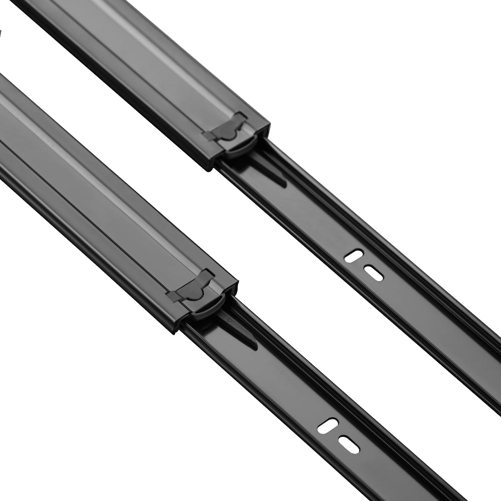 IPSA Bravo Series 30 kg Soft Close Ball Bearing Drawer Slider 14 inch Black CED Finish Pack of 1 Pair