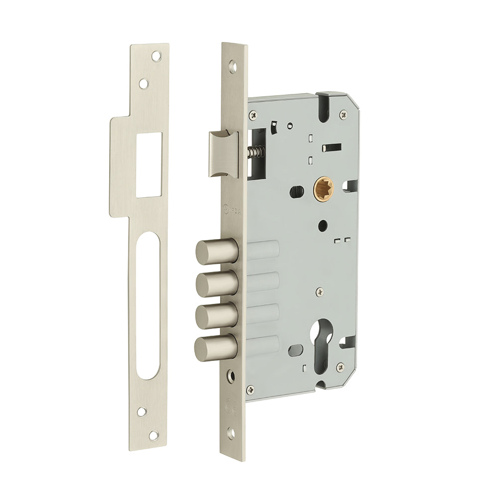 IPSA ML 25 4 Bolt CY Heavy Duty Mortise Lock Backset: 85mm x 60mm Finish SS