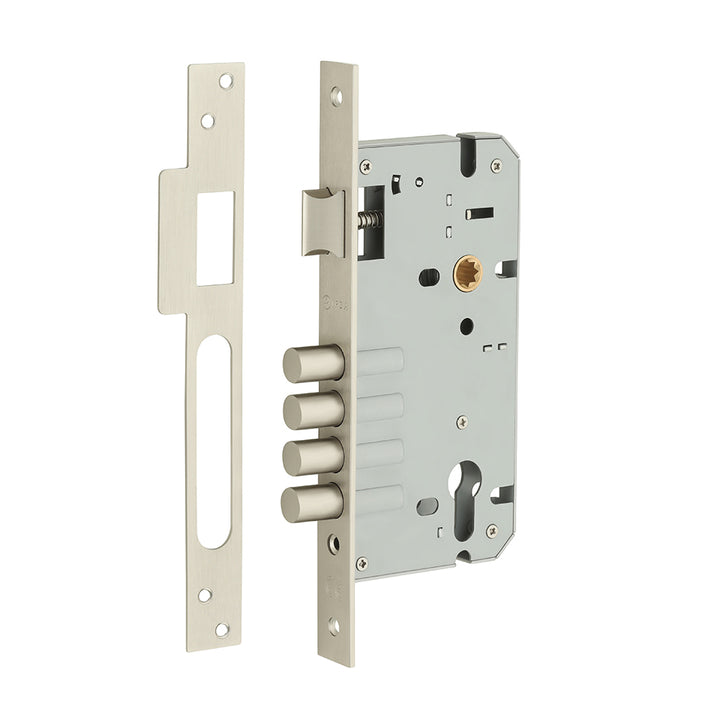 IPSA ML 25 4 Bolt Heavy Duty Mortise Lock Backset: 85mm x 60mm Finish SS