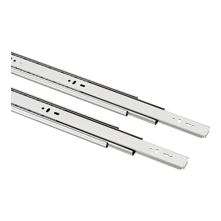 IPSA Ball Bearing Telescopic Channel Drawer Slides 18 Inch SS Finish 50 Kg Load Capacity Pack 1 Pair