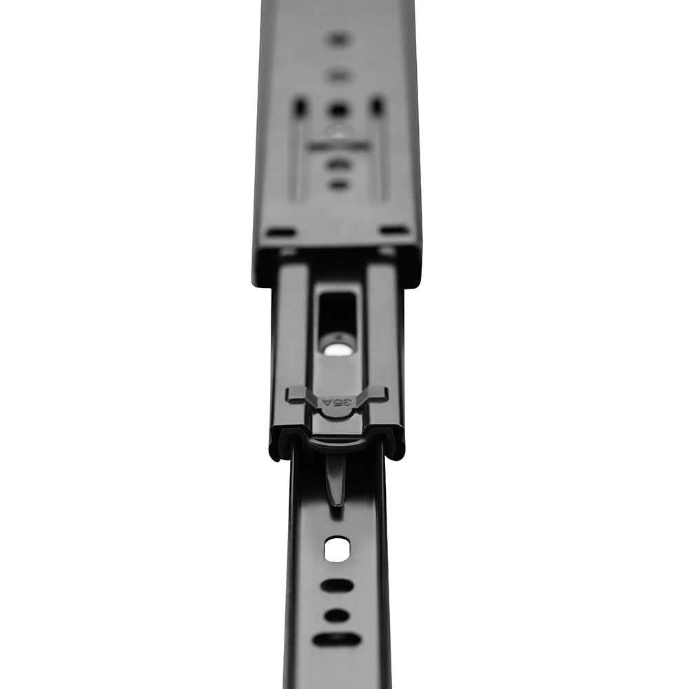 IPSA Bravo Series 30 kg Soft Close Ball Bearing Drawer Slider 12 inch Black CED Finish Pack of 1 Pair