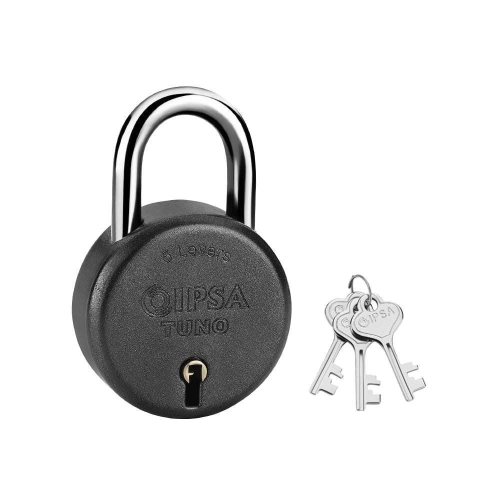 IPSA Tuno Padlock 33mm Grey Pack of 10