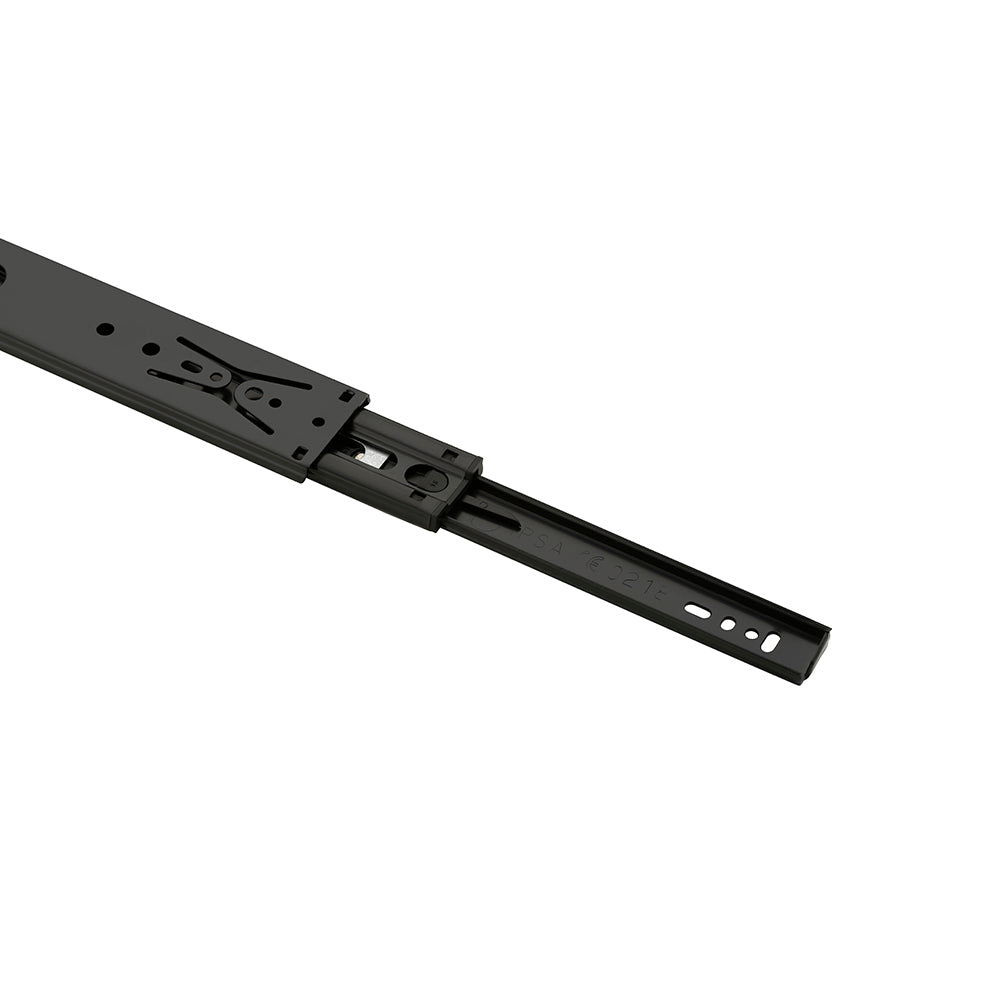 IPSA Fortis Anti Rust Ball Bearing Drawer Slider 22 Inch Black CED Finish Load Capacity - 40 Kg Pack of 1 Pair