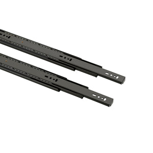 IPSA Ball Bearing Telescopic Channel Drawer Slides 18 Inch Black Finish 35 Kg Load Capacity Pack of 1 Pair