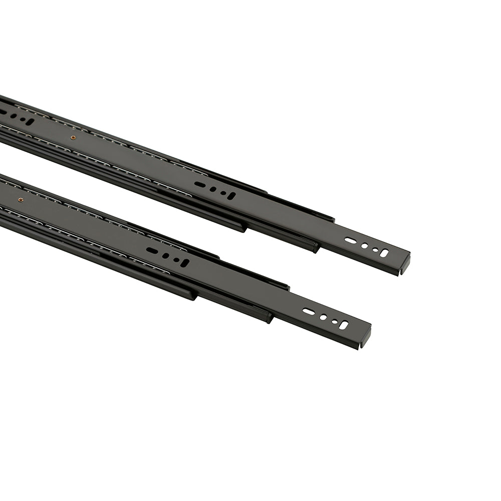 IPSA Fortis Anti Rust Ball Bearing Drawer Slider 20 Inch Black CED Finish Load Capacity - 40 Kg Pack of 1 Pair