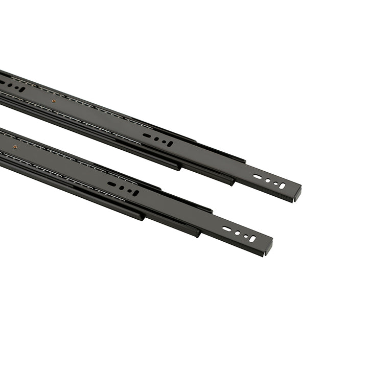 IPSA Ball Bearing Telescopic Channel Drawer Slides 20 Inch Black Finish 40 Kg Load Capacity Pack of 1 Pair