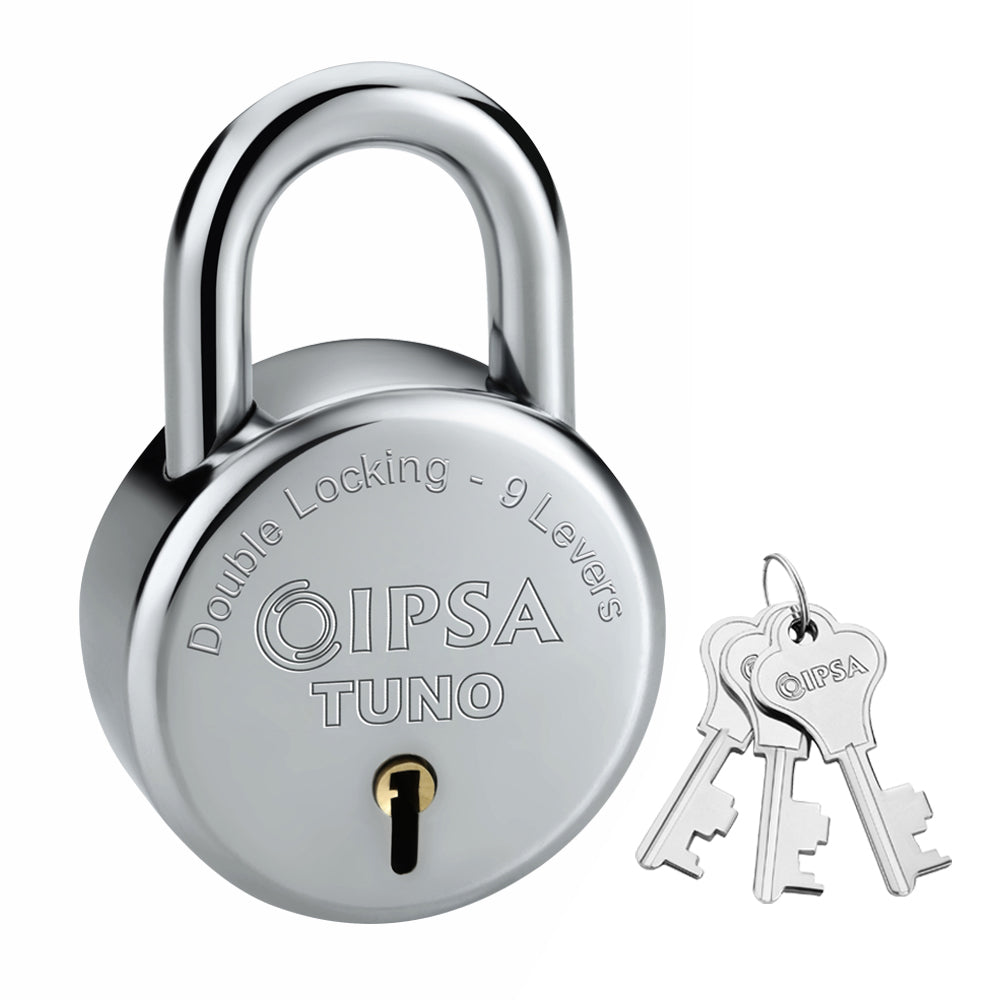 IPSA Tuno Padlock 70mm Chrome Pack of 5