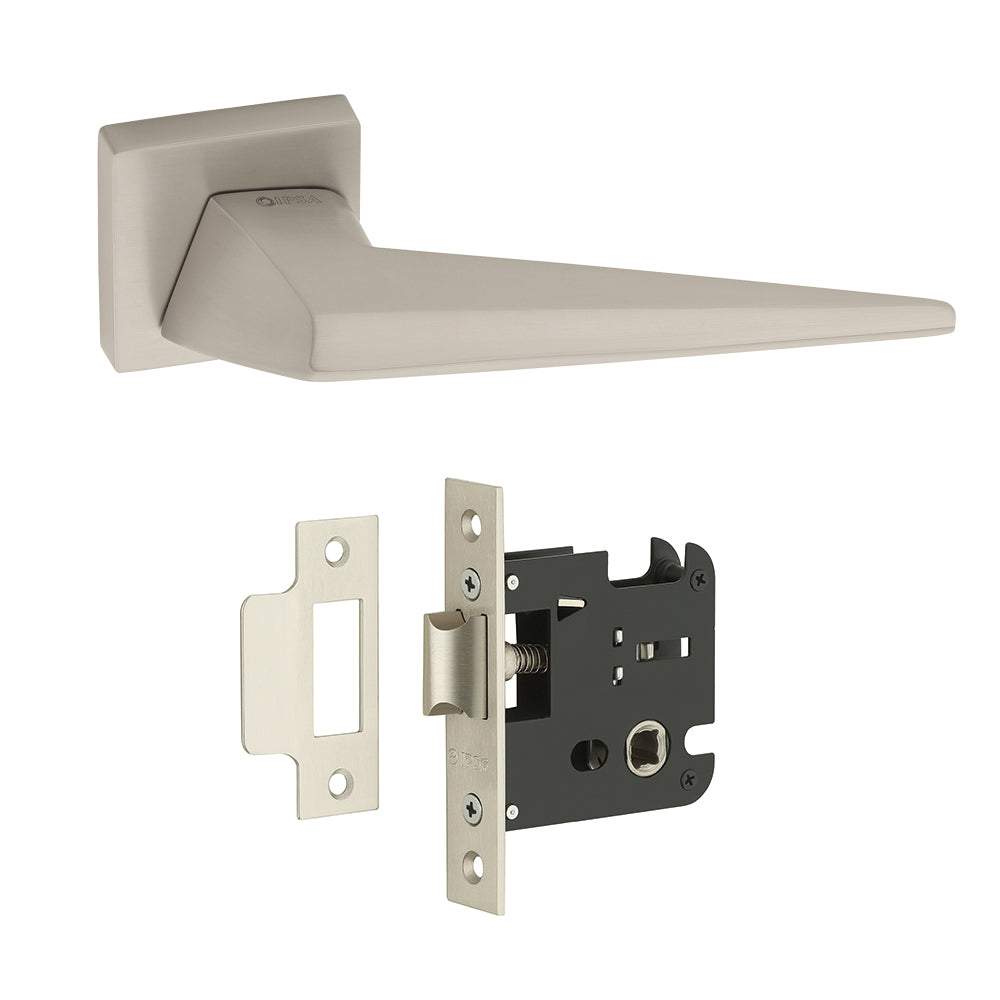 IPSA Carrot Iris Handle Series Without Escutcheons With Baby Latch Finish - MSS