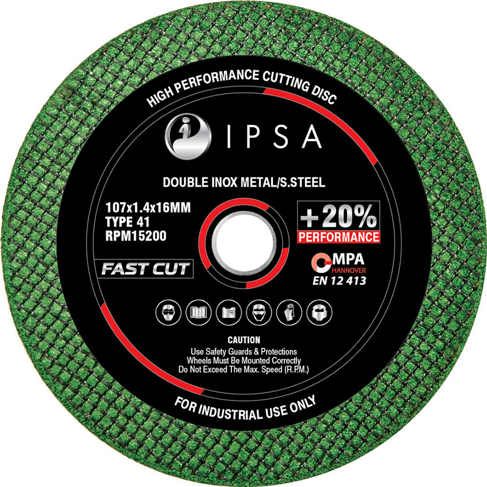 IPSA Cutting Wheel Disc 107mm - Pack of 50 Pieces