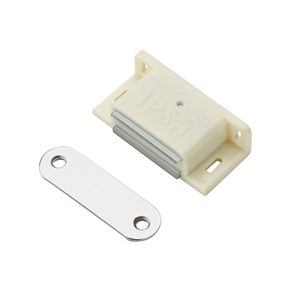 IPSA PVC Cabinet Door Magnetic Catcher White Pack of 10 Piece