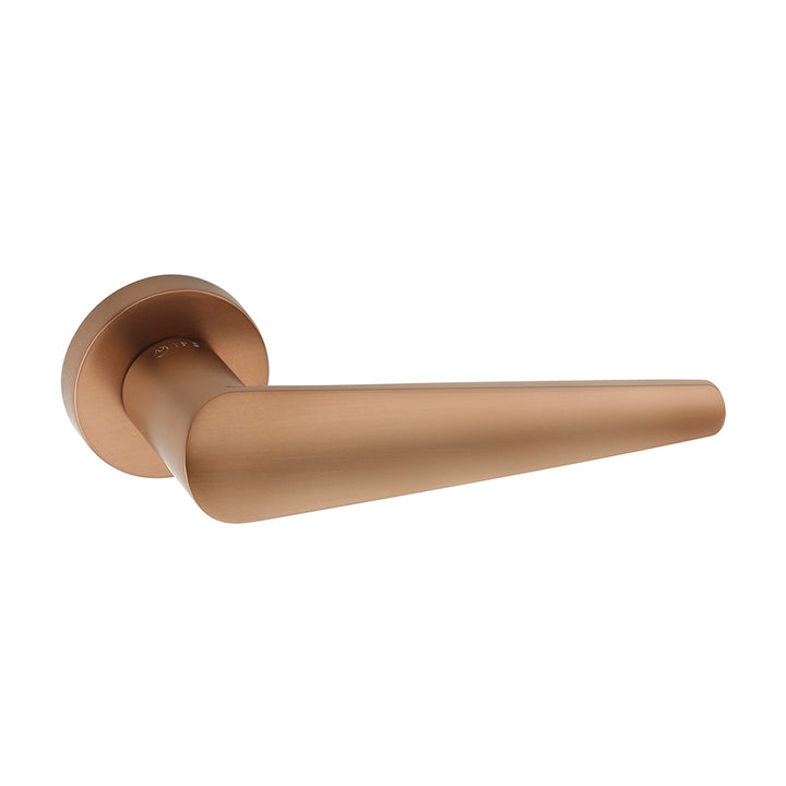 IPSA Bone Moderna Series On Rose Door Handle without Lock Body & Cylinder Only Pair Finish: MRG