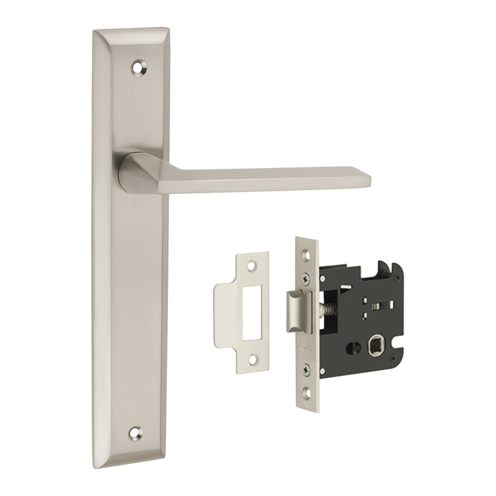 IPSA Mynza Iris Series Handle PKY Lockset For Bathroom Finish FSS