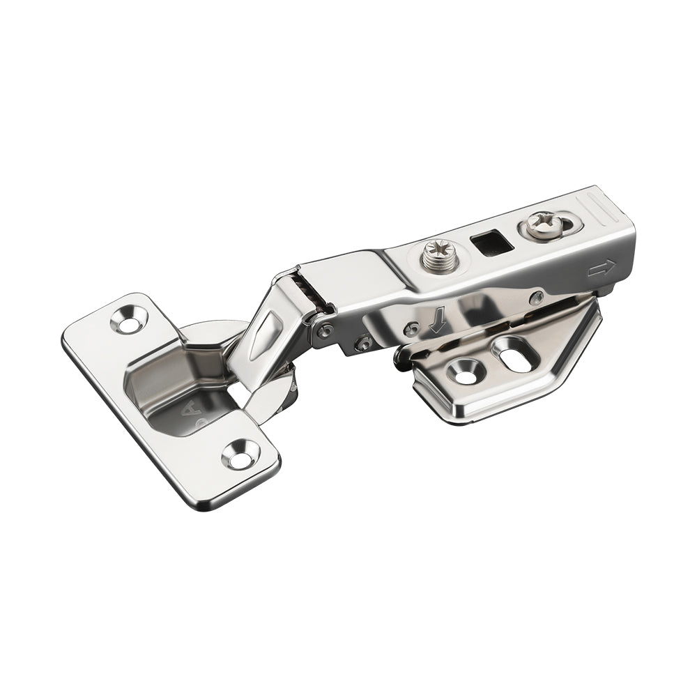 IPSA S Series SS202 Hydraulic Soft Close Cabinet Hinge Half Overlay 8 Crank Door Thickness 14-21 mm Pack of 1 Pair