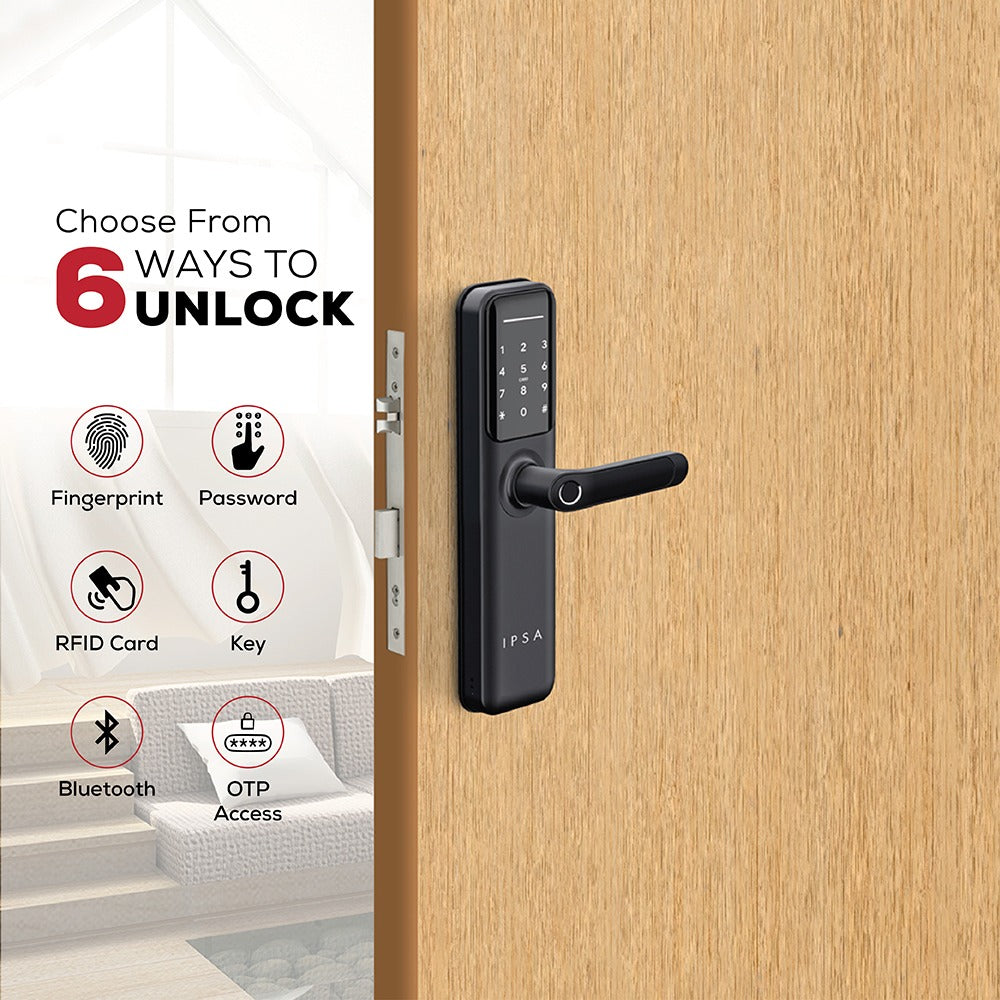 IPSA Series 35 Smart Door Lock Black