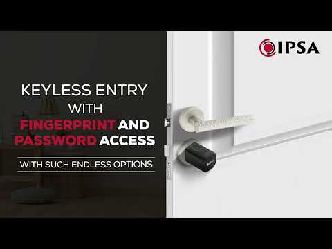 IPSA Series 60 Smart Digital Cylinder Lock Finish Black