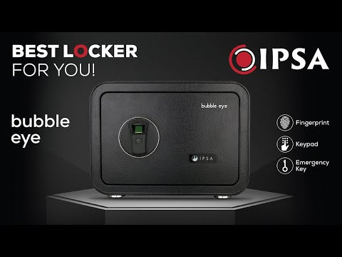 IPSA Bubble Eye 25 Litre Anti Theft Fingerprint & Key Safe Locker