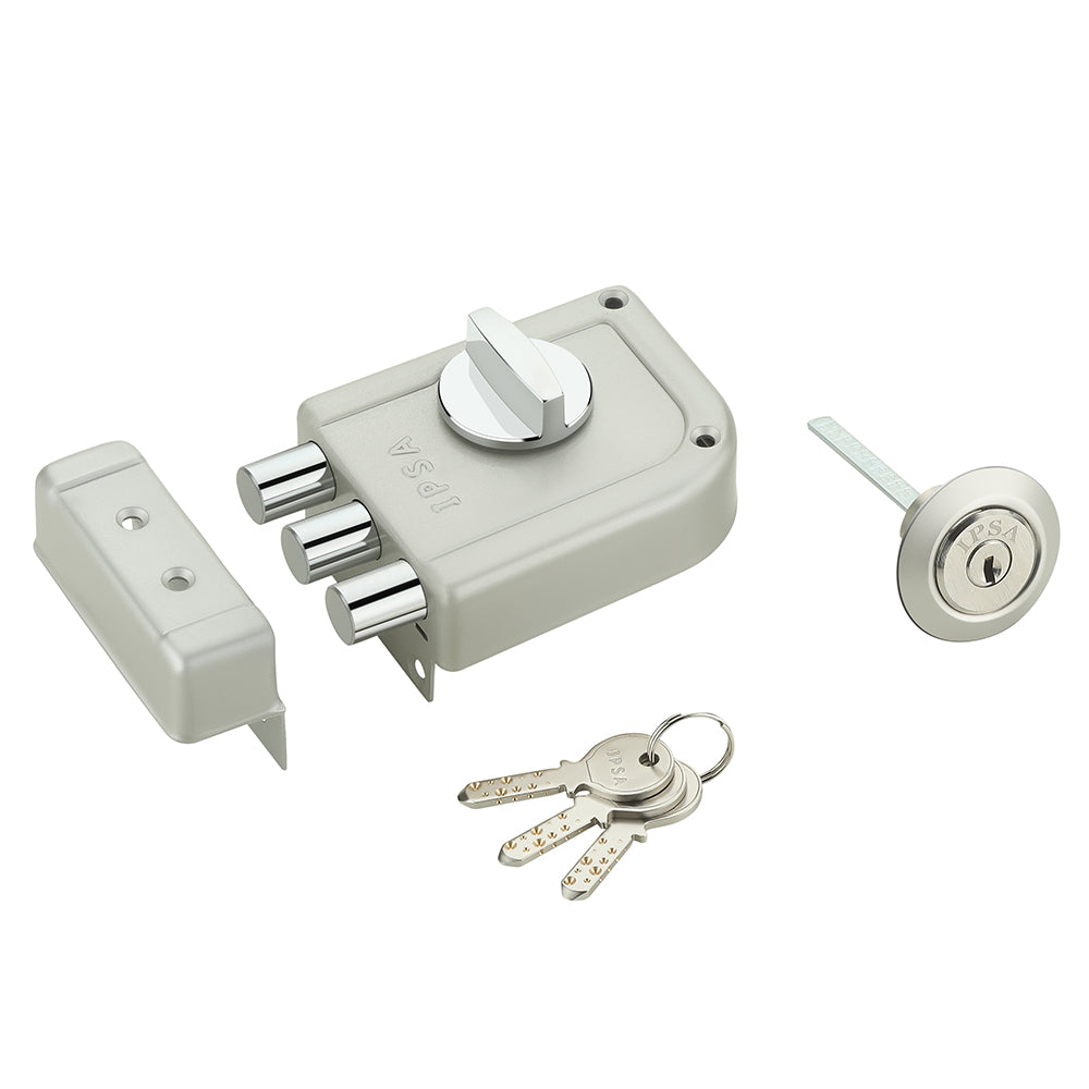 NL03 High Security Main Door Lock With 3 Key SS IPSA