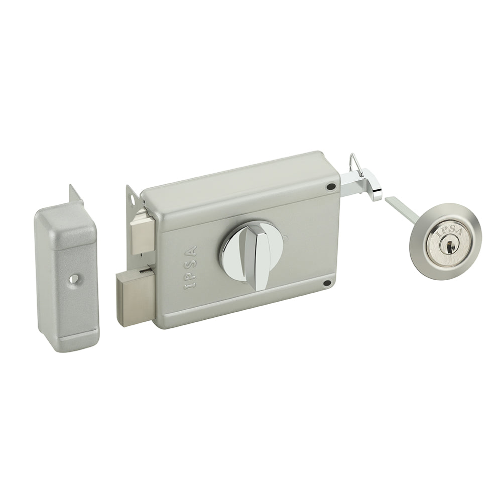 IPSA Steel NL05 High Security Main Door Lock with Computer Key, Standard Size (Metallic)