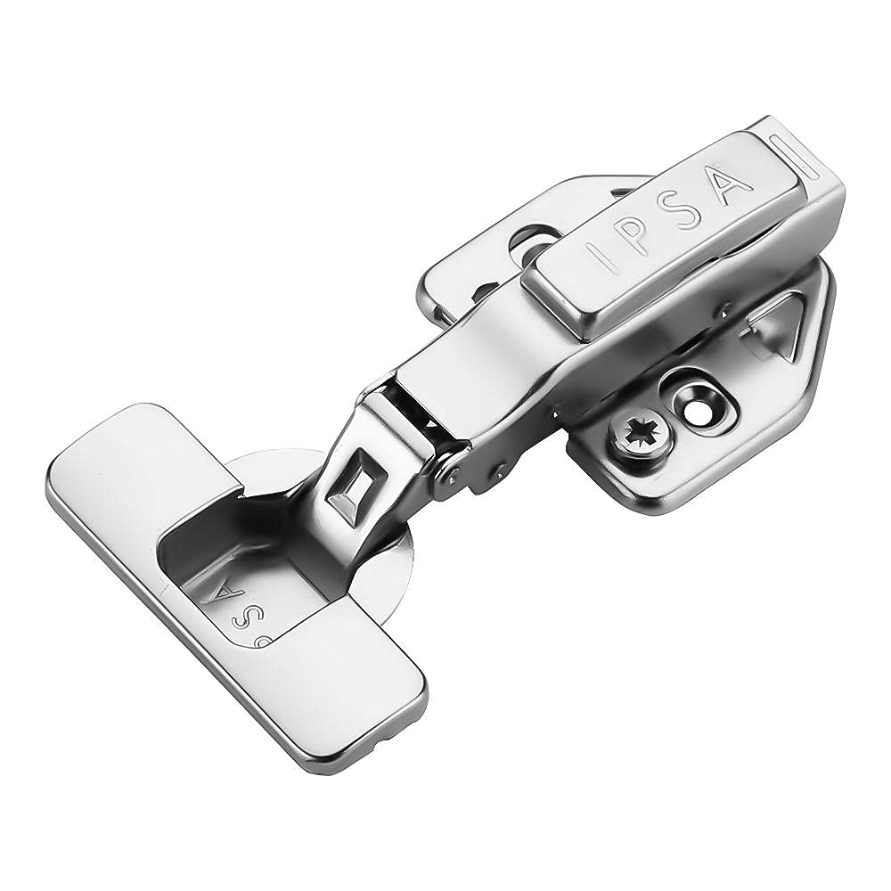 IPSA S Series SS202 Hydraulic Cabinet Hinge Half Overlay 8 Crank Door Thickness 14-21 mm Pack of 1 Pair